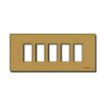 SERIE 8000 PLACCA 5P ALLUMINIOBRONZATO - VIW 08539.BR