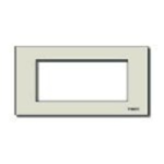 PLACCA 4MSP ALLUMINIO - FISSAGGIO A SCATTO - ORO - VIW 08658