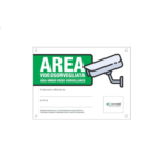 CARTELLO AREA VIDEOSORVEGLIATAITALIANO - COMELIT 43500B