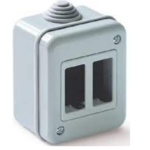 CONTENITORE PARETE IP40 2 POSTI GWS-MAGIC - ELETTROCANALI SERIE CIVILI EC300A2