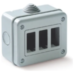CONTENITORE PARETE IP40 3 POSTI GWS-MAGIC - ELETTROCANALI SERIE CIVILI EC300A3
