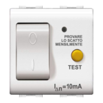 INTERRUTTORE AUTOMATICO MAGNETOTERMICO DIFFERENZIALE C10 1MOD - ELETTROCANALI SERIE CIVILI ECL4402