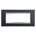 PLACCA LUX - IN TECNOPOLIMERO VERNICIATO - 6 POSTI - ARDESIA - CHORUS - GEW GW16206VA