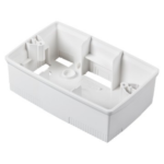 SCATOLA DA PARETE - PER PLACCHE ONE - STANDARD ITALIANO 4 POSTI - BIANCO - CHORUS - GEW GW16744