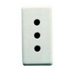 PRESA STANDARD ITALIANO 250V ac - 2P+T 10A -P11 - 1 MODULO - SYSTEM WHITE - GEW GW20201
