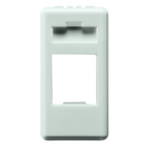 CONTENITORE VUOTO PREDISPOSTO PER ALLOGGIAMENTO CONNETTORI - AMP / KEYSTONE JACK - 1 MODULO-SYSTEM WHITE - GEW GW20270
