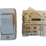 INTERRUTTORE AUTOMATICO MAGNETOTERMICO 2P C6 230V 1500 - GEW GW20411