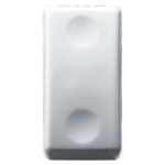 PULSANTE UNIPOLARE 250V ac - NA 10A - NEUTRO - 1 MODULO - SYSTEM WHITE - GEW GW20510