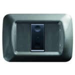 PULSANTIERA PER COMANDI A RADIOFREQUENZA - PLACCA TOP SYSTEM - 1 CANALE - TITANIO METALLIZZATO - SYSTEM BLACK - GEW GW21991