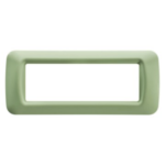 PLACCA TOP SYSTEM - IN TECNOPOLIMERO FINITURA LUCIDA - 6 POSTI - VERDE VENEZIA - SYSTEM - GEW GW22546