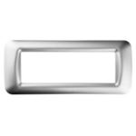 PLACCA TOP SYSTEM - IN TECNOPOLIMERO FINITURA LUCIDA - 6 POSTI - CROMO SOFT - SYSTEM - GEW GW22656