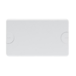 PLACCA CIECA PER SCATOLE RETTANGOLARI DA INCASSO - 6 POSTI (3+3 SOVRAPPOSTI) - A VITE - BIANCO NUVOLA - GEW GW24215