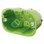 SCATOLA RETTANGOLARE - CON INSERTI DI FISSAGGIO - 3 POSTI - PER PARETI MOBILI - 110x73x50 - GEW GW24403PM