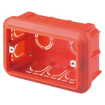 SCATOLA AD ALTA CAPIENZA PER SERIE CIVILI MODULARI - BIG BOX - HALOGEN FREE - 3 POSTI - 119X80X50 - GEW GW24403