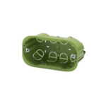 SCATOLA RETTANGOLARE - CON INSERTI DI FISSAGGIO - 4 POSTI - PER PARETI MOBILI - 133x73x50 - GEW GW24404PM