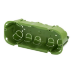 SCATOLA RETTANGOLARE - CON INSERTI DI FISSAGGIO - 6 POSTI - PER PARETI MOBILI - 182x73x50 - GEW GW24406PM