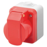 PRESA INDUSTRIALE DA PARETE A NORMA IEC 309 - 3P+T - 400V - IP44 - GRIGIO RAL 7035 - GEW GW26223