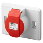 PRESA INDUSTRIALE A NORMA IEC 309 - GRIGIO RAL 7035 - 3P+T - 16A 400V - IP44 - GEW GW26421