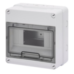 CENTRALINO - PARETI CON CENTRINI DI FORATURA - PREDISPOSTO PER ALLOGGIAMENTO MORSETTIERE - 8M IP55 - GEW GW40003