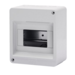 CENTRALINO PROTETTO SENZA PORTA - PARETI CON CENTRINI DI FORATURA - PREDISPOSTO PER ALLOGGIAMENTO MORSETTIERE - 6M IP40 - GEW GW40024