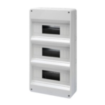 CENTRALINO PROTETTO SENZA PORTA - PARETI CON CENTRINI DI FORATURA - PREDISPOSTO PER ALLOGGIAMENTO MORSETTIERE - (12X3) 36+3M IP40 - GEW GW40032