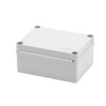 CASSETTA DI DERIVAZIONE CON COPERCHIO BASSO E VITI A 1/4 DI GIRO - IP55 - DIMENSIONI INTERNE 150X110X70 - PARETI LISCE - GRIGIO RAL 7035 - GEW GW44236