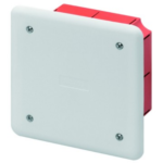 CASSETTA DI DERIVAZIONE E CONNESSIONE - PER PARETI IN MURATURA - DIMENSIONI 92X92X45 - COPERCHIO BIANCO RAL9016 - GEW GW48001