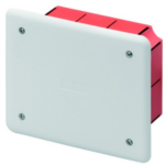 CASSETTA DI DERIVAZIONE E CONNESSIONE - PER PARETI IN MURATURA - DIMENSIONI 118X96X50 - COPERCHIO BIANCO RAL9016 - GEW GW48002
