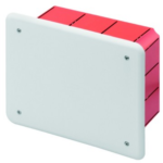 CASSETTA DI DERIVAZIONE E CONNESSIONE - PER PARETI IN MURATURA - DIMENSIONI 160X130X70 - COPERCHIO BIANCO RAL9016 - GEW GW48005