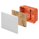 CASSETTA DI DERIVAZIONE E CONNESSIONE - PER PARETI IN MURATURA - CON GUIDA DIN - DIMENSIONI 196X152X75 - COPERCHIO BIANCO RAL9016 - GEW GW48006