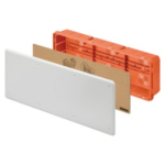CASSETTA DI DERIVAZIONE E CONNESSIONE - PER PARETI IN MURATURA - CON GUIDA DIN - DIMENSIONI 480X160X75 - COPERCHIO BIANCO RAL9016 - GEW GW48009