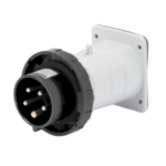 SPINA FISSA DA INCASSO DIRITTA - IP67 - 3P+T 16A 480-500V 50/60HZ - NERO - 7H - CABLAGGIO A VITE - GEW GW60232