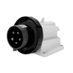 SPINA FISSA DA PARETE A 90° - IP67 - 3P+N+T 32A 480-500V 50/60HZ - NERO - 7H - CABLAGGIO A VITE - GEW GW60444