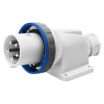 SPINA FISSA DA PARETE A 90° - IP67 - 2P+T 63A 200-250V 50/60HZ - BLU - 6H - CABLAGGIO A MANTELLO - GEW GW61448