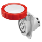 PRESA FISSA DA INCASSO A 10° HP - IP66/IP67 - 3P+T 16A 380-415V 50/60HZ - ROSSO - 6H - CABLAGGIO A VITE - GEW GW62231H
