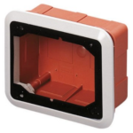 CASSETTA CON CORNICE PER INCASSO DI PRESE FISSE ORIZZONTALI - 16/32A SBF - IP44 - GEW GW66681