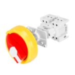 INTERRUTTORE ROTATIVO - DA QUADRO - COMANDO - MANOPOLA ROSSA - 2P 3M EN50022 16A - IP65 - GEW GW70001