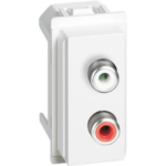 L.NOW - MODULO DOPPIO RCA BIANCO - BTICINO LEGRAND KW4269R