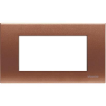 LIGHT - PLACCA 4 POSTI RAME - BTICINO LEGRAND N4804RA