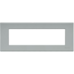 LIGHT - PLACCA 7 POSTI GRIGIOPIETRA - BTICINO LEGRAND N4807GE