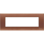 LIGHT - PLACCA 7 POSTI RAME - BTICINO LEGRAND N4807RA