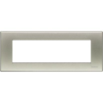 LIGHT - PLACCA 7 POSTI TITANIO CHIARO - BTICINO LEGRAND N4807TA
