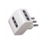Adattatore con Spina Bipolare con due Prese 10A - BTICINO LEGRAND S5481NN
