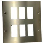 PLACCA ALLUMINIO OXIVER 3+3 C/VITI SERIE 8000 - VIW 08540