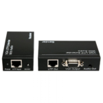 RIPETITORE DI SEGNALE VIDEO VGA CON AUDIO SINO A 300MT CON SINGOLO CAVO CAT6 - ELA 421234700