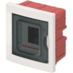 CENTRALINO DA INCASSO BIANCO PORTELLO FUME 4 MODULI - ELETTROCANALI SERIE CIVILI EC63004B