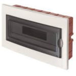 CENTRALINO DA INCASSO BIANCO PORTELLO FUME 18 MODULI - ELETTROCANALI SERIE CIVILI EC63018B