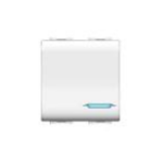 COPRITASTO DOPPIO ILLUMINABILE MYLIFE BIANCO - ELETTROCANALI SERIE CIVILI ECL409014WH