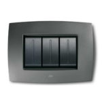 PLACCA SMART TECNOPOLIMERO 3 MODULI , GRIGIO VULCANO - ABB SACE 2CSE0304SMP