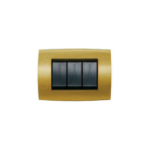 PLACCA SOFT METALLO 3 MODULI, GIALLO DUNE - ABB SACE 2CSE0315SFZ